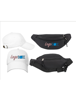 Бейсболка и сумка на пояс "Логобокс"