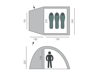 Палатка BTrace Dome 3