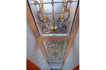 пленка витраж для окна в доме - фото 1