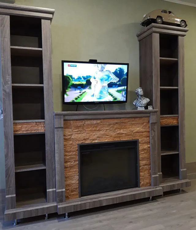 Электрокамин Моника Элит с очагом Sparta 25.5 LED