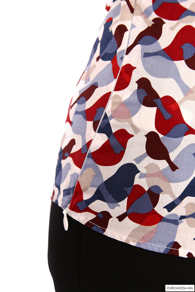 Блузка  с принтом Кэт (Акция)