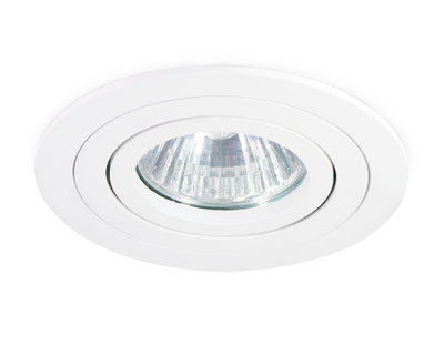 Встраиваемый светильник Ambrella MR16 GU5.3 max11W круг повор. бел. 92(80)x28 TECHNO SPOT TN102501 WH
