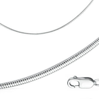 Цепь серебряная Снейк с алмазной гранью, арт. 810450104