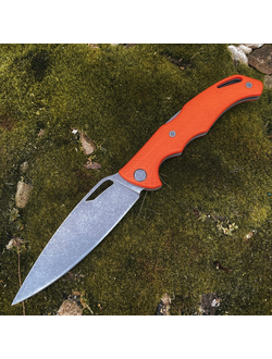 Складной нож Кайман EVO сталь K110, рукоять G10, цвет оранжевый