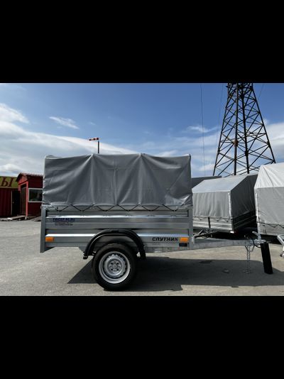 Прицеп «Спутник PRO» (1900x1200x480) увеличенный борт, оцинкованная рама, с силовым подрамником