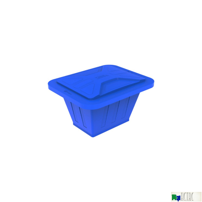 Ванна Экопром K 200 л с крышкой синяя
