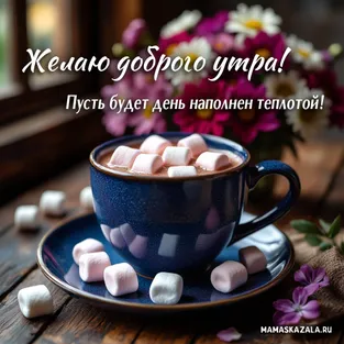 Доброе утро с кофе и маршмеллоу