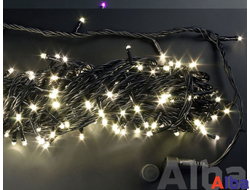 БЕЛЫЙ ТЕПЛЫЙ гирлянда Нить 20 м, 220В, ДИНАМИКА