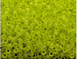 бисер Toho 15 4F Transparent-Frosted Lime Green / матовый прозрачный зелёный лайм