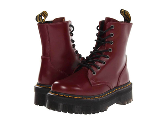 Ботинки Dr. Martens 1460 на толстой подошве бордовые  в Санкт-Петербурге