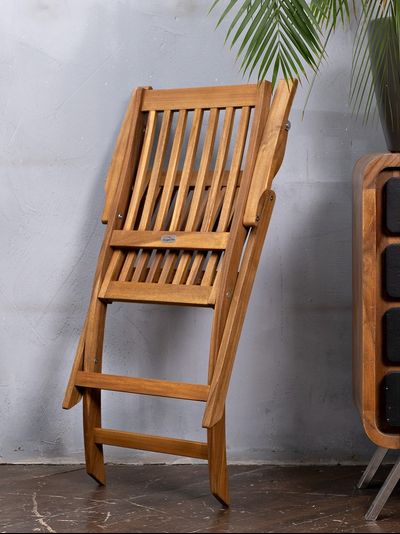 Стул из акации Oxford складной с подлокотниками