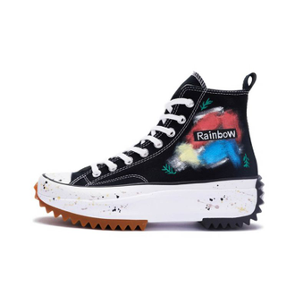 High top sales rainbow converse