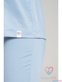 БЛУЗА МЕДИЦИНСКАЯ DR.SUPER "Sky" голубая