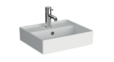 Прямоугольная раковина-чаша VitrA ArchiPlan с отверстием под смеситель, 45 см, цвет белый, 7400B003-0001