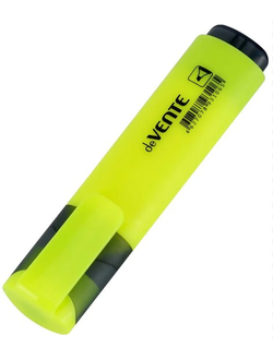 Текстовыделитель deVENTE 1-5мм желтый плоск.корп. скошенный наконечник