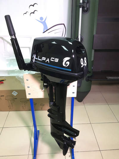 Лодочный мотор ALLFA CG T9.8 S черный - MNELODKU.RU