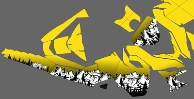 Наклейки на снегоход горы ёлки SKI DOO 2014 - 2016