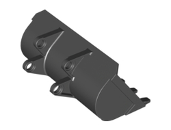 Technic Digger Bucket 8 x 10, Black (2951 / 4288259 / 6023352)