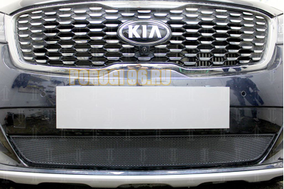 Защита радиатора Kia Sorento Prime 2017- black
