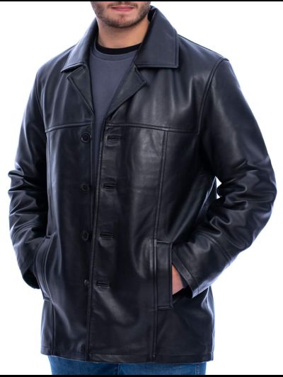 мужской кожаный бушлат, кожаный бушлат