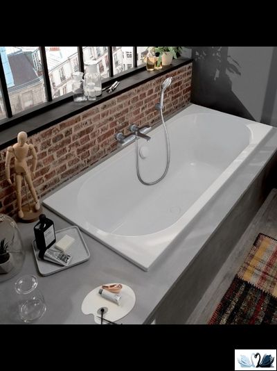 Ванна Jacob Delafon Odeon Rive Gauche E6D152-00 170 х 75 см, прямоугольной формы, из материала Flight