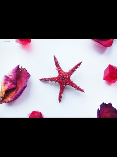 Морская брошь "Звезда ундины"