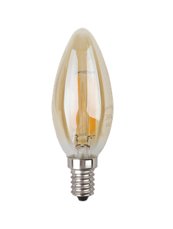 Светодиодная филаментная лампа ЭРА F-LED B35-5w-832-E14 Gold