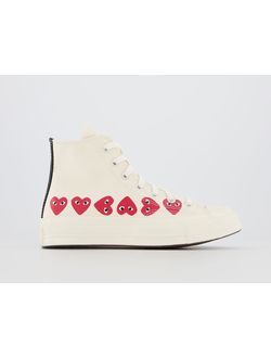 Кеды Converse Garcons Chuck Taylor Cdg белые высокие