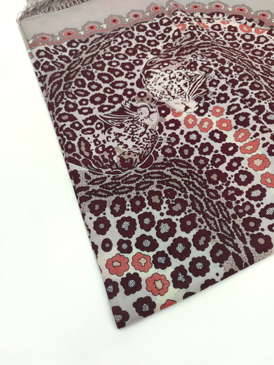 Павловопосадский платок Леопарды 2118-3