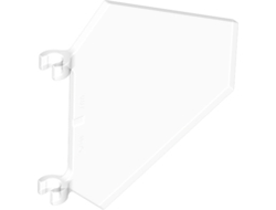 Flag 5 x 6 Hexagonal, Trans-Clear (x1435 / 6228867)