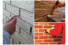 Укладка клинкерной плитки на стену
