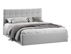 Спальня ДЖОЛИ - Кровать Тип 1 Велюр Confetti Silver