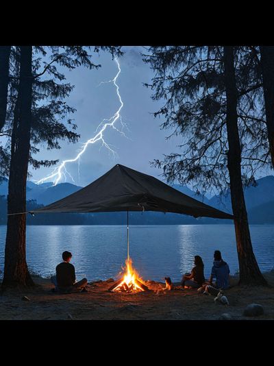 Тент Тарпаулин защитный 10х15 м, 230 г/м2, шаг люверсов 0,5 м