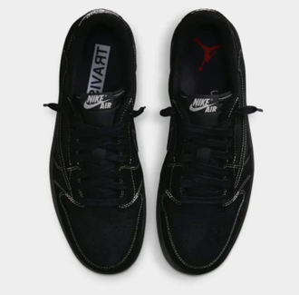 Nike Air Jordan 1 Low Travis Scott Black Phantom (Экозамша) новые