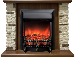 Электрокамин Кимберли NT M1 с очагом Fobos