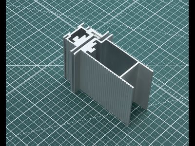 APK60 алюминиевый профиль дверной коробки RAL9006