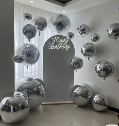 3D фольгированные сферы 53см (цвета в ассортименте)