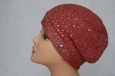 Красный женский берет весна - лето - осень Италия Vizio SA 7 BО