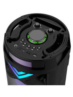 Портативная колонка FUMIKO TOWER с подсветкой и микрофоном BLACK