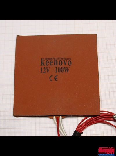 Гибкая нагревающая пластина 100 Вт 12 В (100х100) (NTC) с губкой 5 мм Keenovo