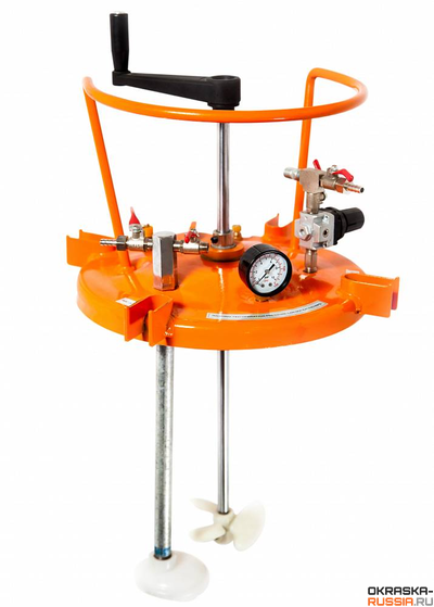 ASPRO-20L-R красконагнетательный бак с ручной мешалкой