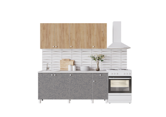 Кухня Point 180  крафт золотой/бетон