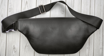 Кожаная поясная сумка Canello black (арт. 7004-01)