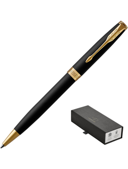 Шариковая ручка PARKER SONNET MATT BLACK GT черный 0,8мм 1931519