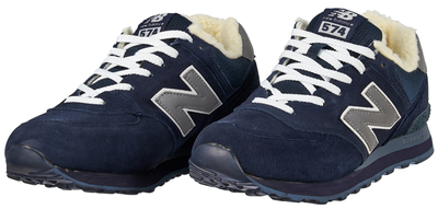 New Balance 574 Navy Blue с мехом