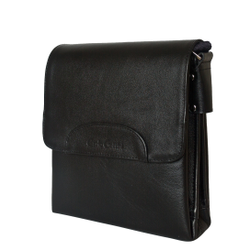 Кожаная мужская сумка Moretta black (арт. 5040-01)