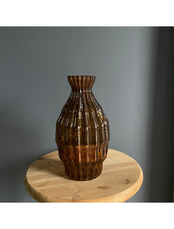 ВАЗА СТЕКЛЯННАЯ 30 СМ В ВЫСОТУ С УЗКИМ ГОРЛЫШКОМ