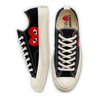 Кеды Converse X Comme Des Garçons Play Chuck 70 Low Top черные низкие