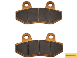 Колодки дискового тормоза питбайк двухпоршневой суппорт RACING SM-PARTS (020169-805-7256)