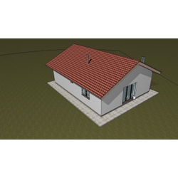 Одноэтажный дом с тремя спальнями 75м² (S24)